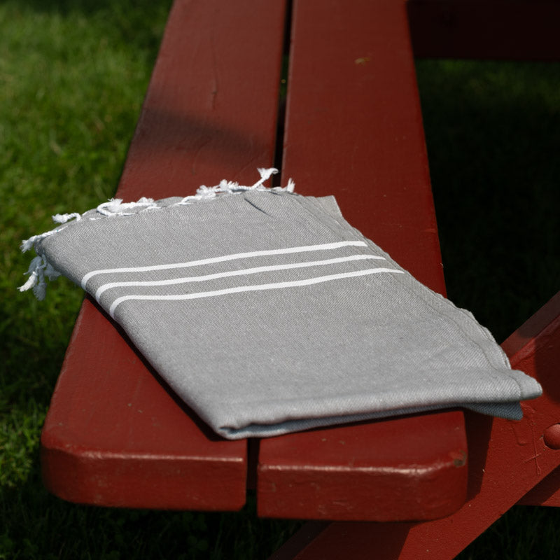 Set of 5 Large Thin Towels for Boat, Bath, Beach and Beyond