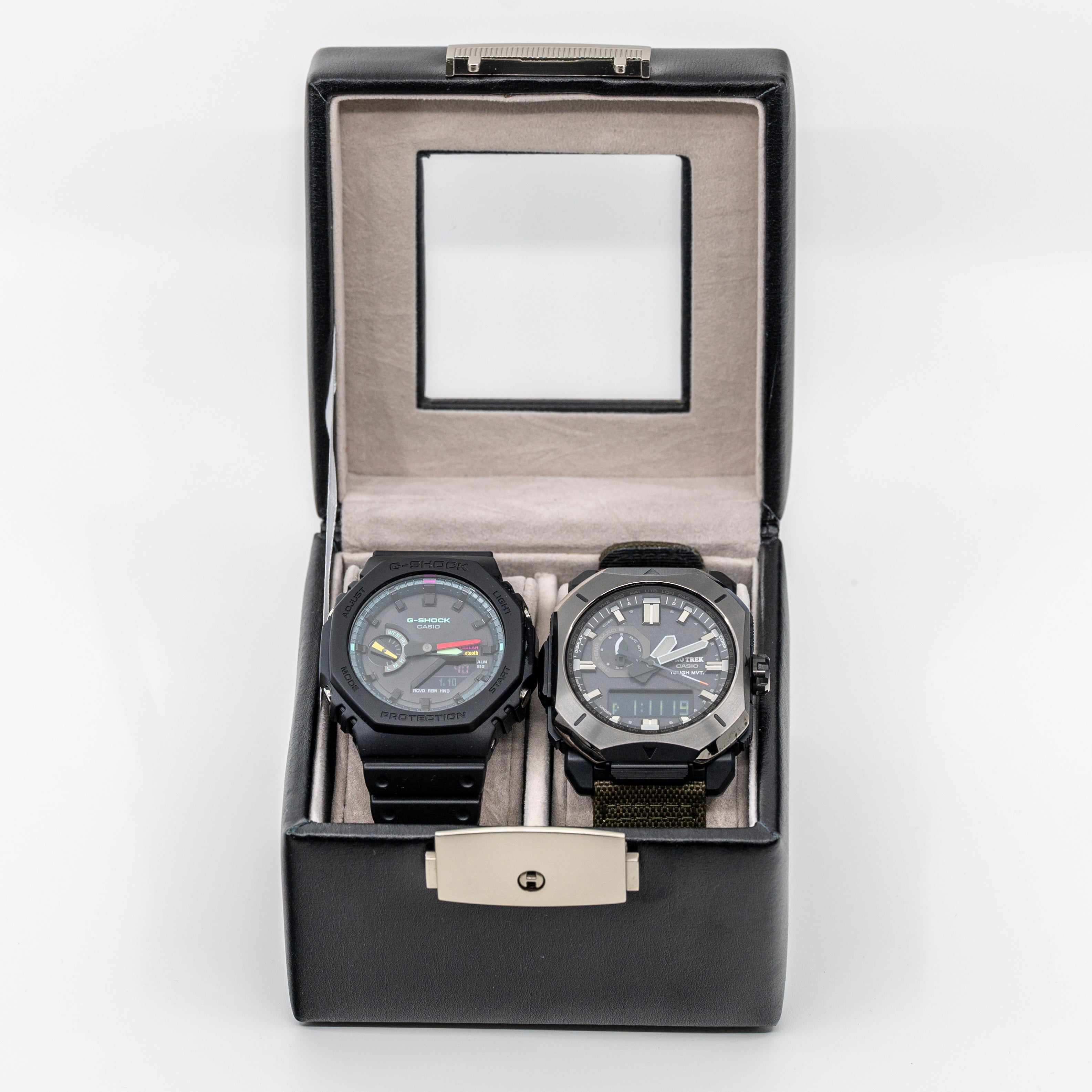 Two Watches - a G-Shock, a Pro Trek & a Watch Box (Like New)